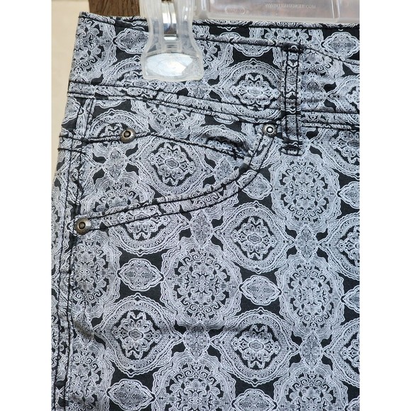 Bandolino Blu Cropped Pants Size 10 Boho Hippie Spandex Blend - Picture 3 of 8